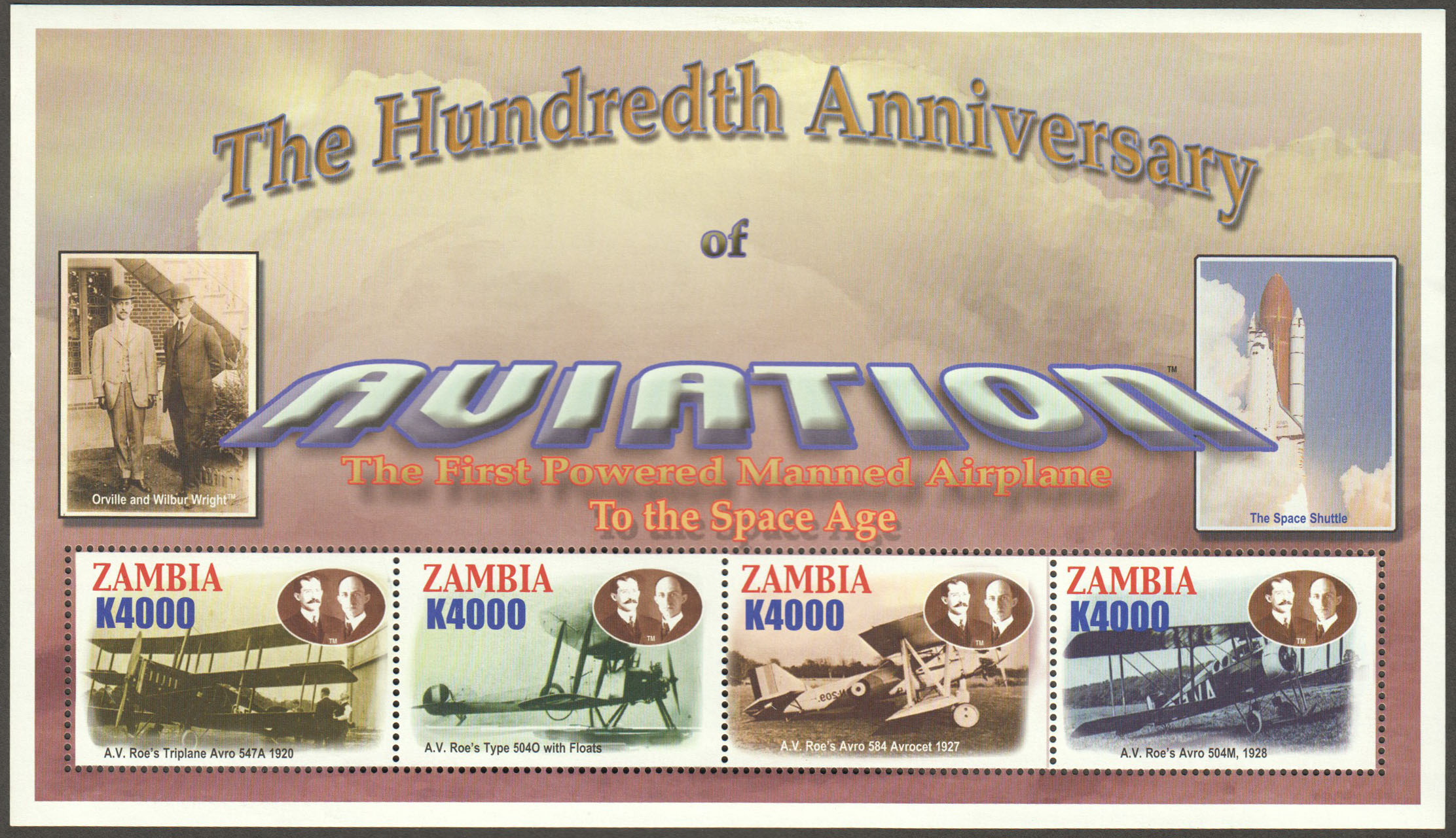 Zambia Scott 1025 MNH S/S (A12-15) - Click Image to Close